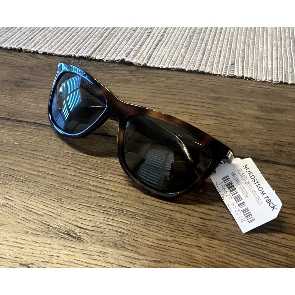 Saint Laurent SL 515-003 Tortoise Shell Brown Green Lense Sunglasses UniSex - Picture 4 of 8